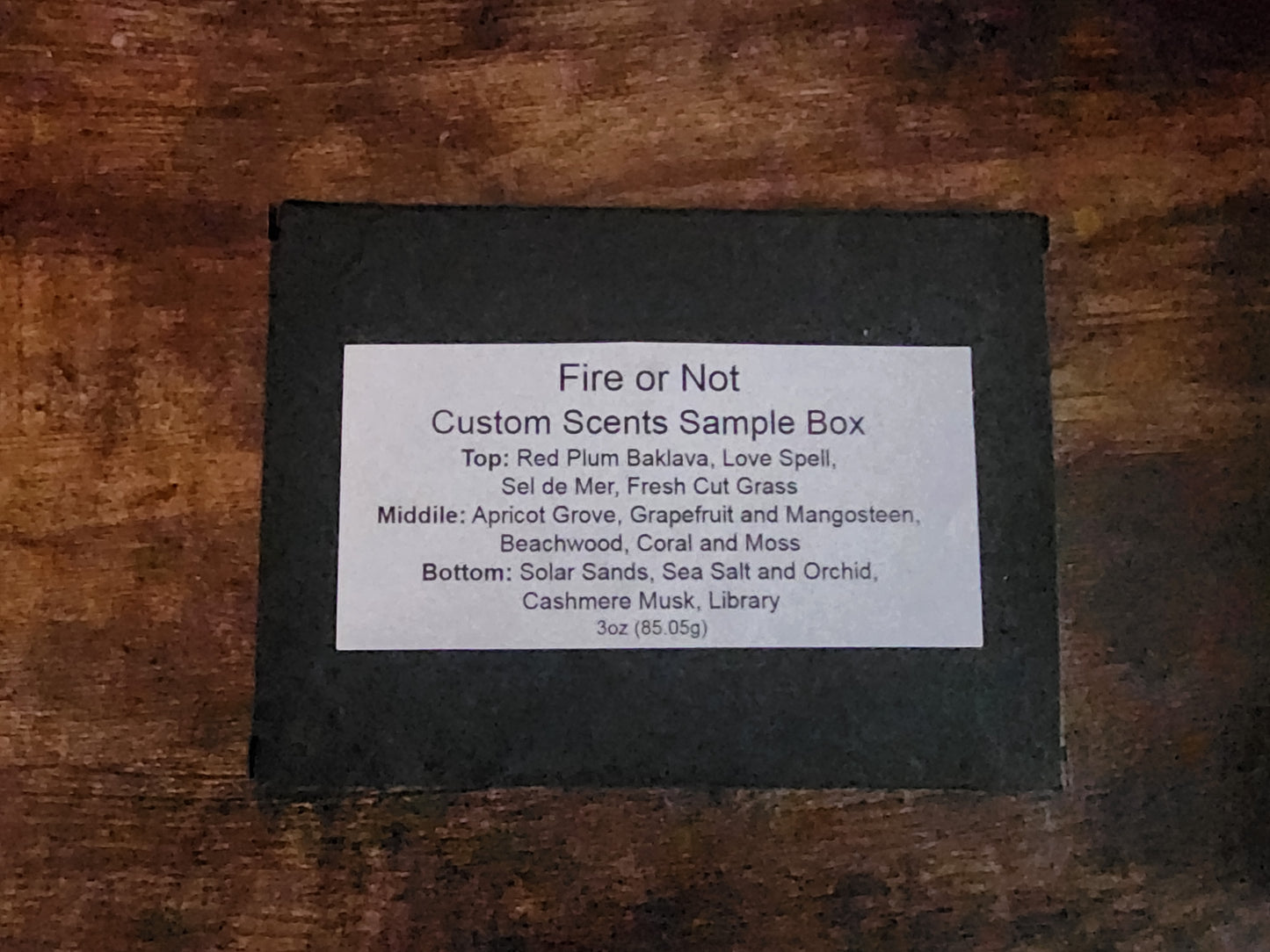 Wax Melt Sample Boxes